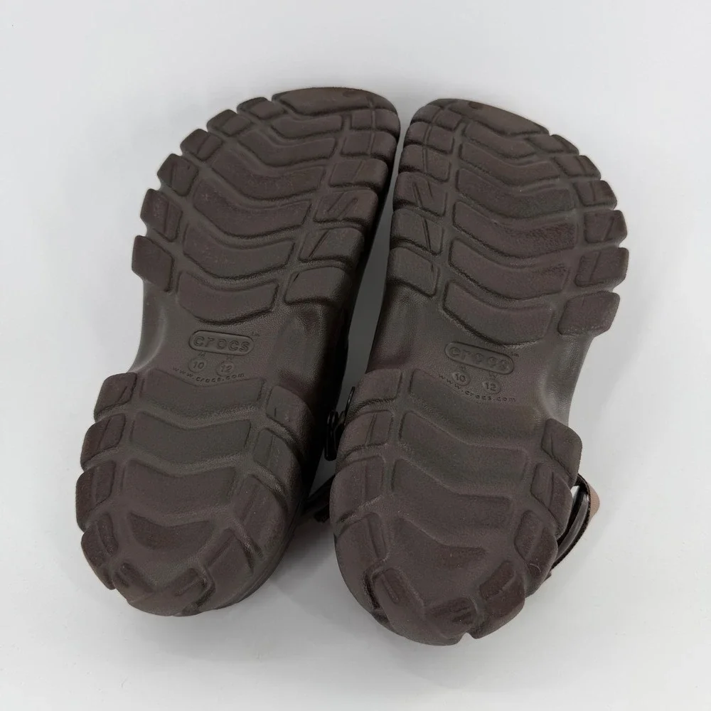 Crocs Offroad Sport Clog Espresso Brown Mens 10 Womens 12 Rugged Outdoor Sandal